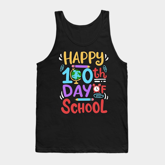 100 Days of School Happy 100th Day Tank Top by KAWAIITEE